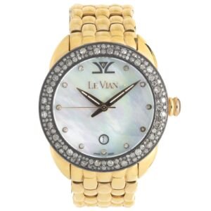 Levian Rose Plated Chocolate Diamond Ladies Watch