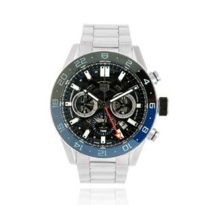 Tag Heuer Stainless Steel Carrera GMT Chronograph