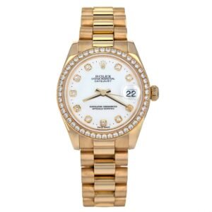 Rolex Datejust 31 Yellow Gold Diamonds President 178288