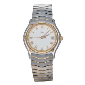 Ebel Sport Classic Lady Wave 27mm Stainless Steel Yellow Gold 183908