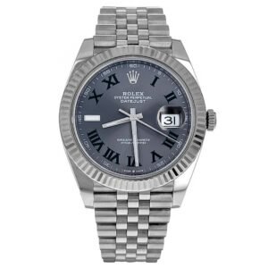 Rolex Datejust 41 Stainless Steel White Gold Wimbledon 2018 126334