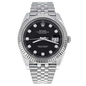 Rolex Datejust 41 Stainless Steel White Gold Diamonds 126334
